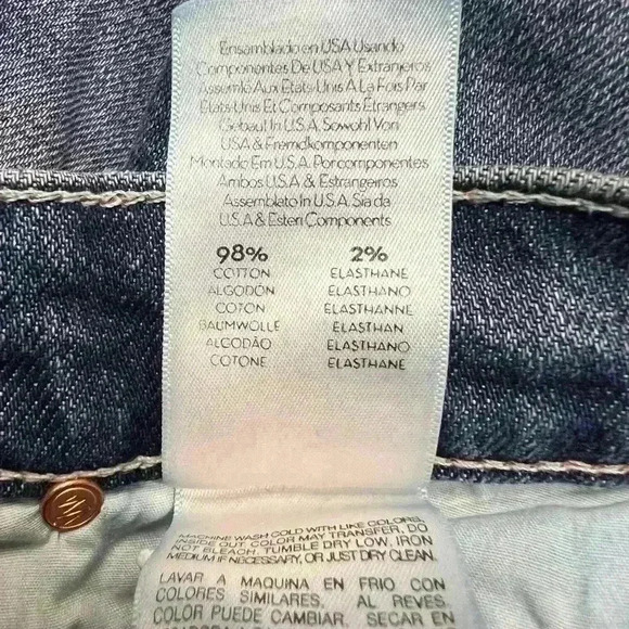 MOTHER SUPERIOR The Flirt Ankle Jeans Testing The Waters Wash Size 23 Distresse - Picture 11 of 12